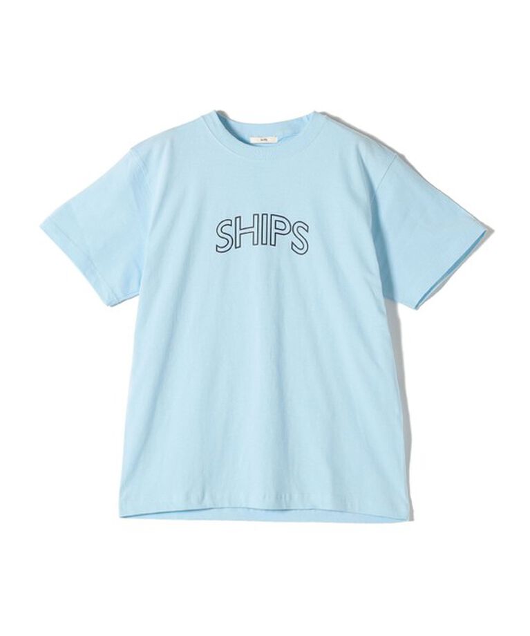 SHIPS for women「《一部追加予約》【WEB限定】 SHIPS ラウンド プリント ロゴ TEE」|Tシャツ・カットソー|