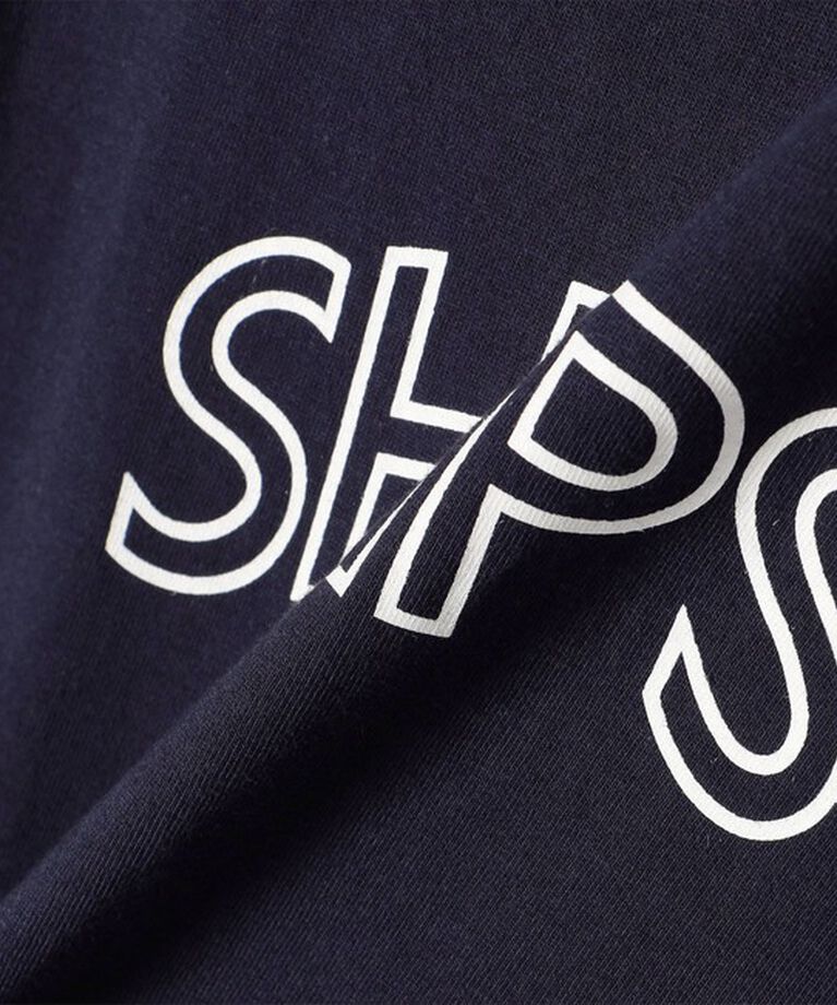 SHIPS for women「《一部追加予約》【WEB限定】 SHIPS ラウンド プリント ロゴ TEE」|Tシャツ・カットソー|