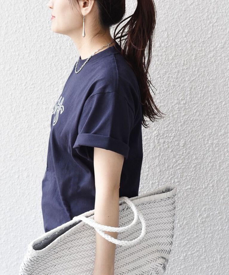 SHIPS for women「《一部追加予約》【WEB限定】 SHIPS ラウンド プリント ロゴ TEE」|Tシャツ・カットソー|