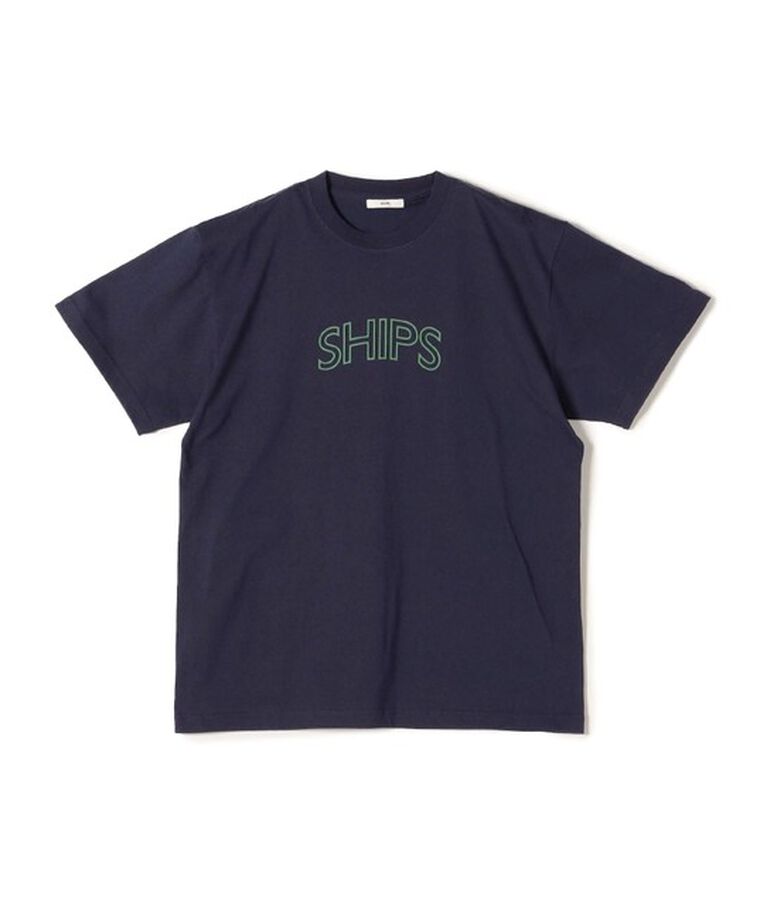 SHIPS for women「《一部追加予約》【WEB限定】 SHIPS ラウンド プリント ロゴ TEE」|Tシャツ・カットソー|