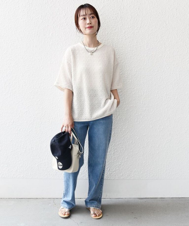 SHIPS for women「《一部追加予約》〈手洗い可能〉ランダム ブルーゼ ショート スリーブ プルオーバー」|Tシャツ・カットソー|