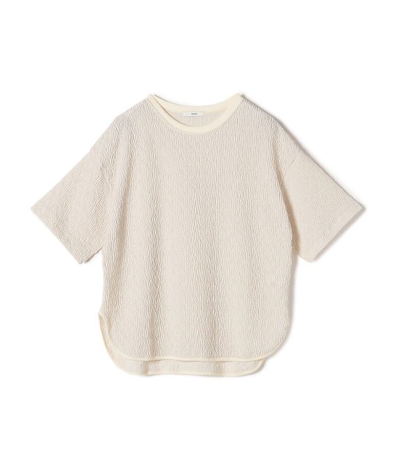 SHIPS for women「《一部追加予約》〈手洗い可能〉ランダム ブルーゼ ショート スリーブ プルオーバー」|Tシャツ・カットソー|