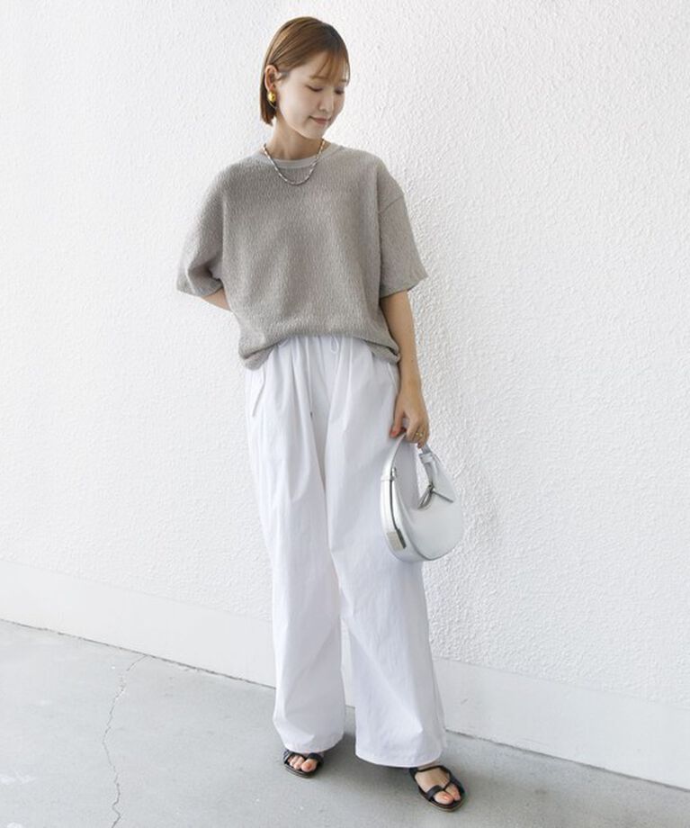 SHIPS for women「《一部追加予約》〈手洗い可能〉ランダム ブルーゼ ショート スリーブ プルオーバー」|Tシャツ・カットソー|