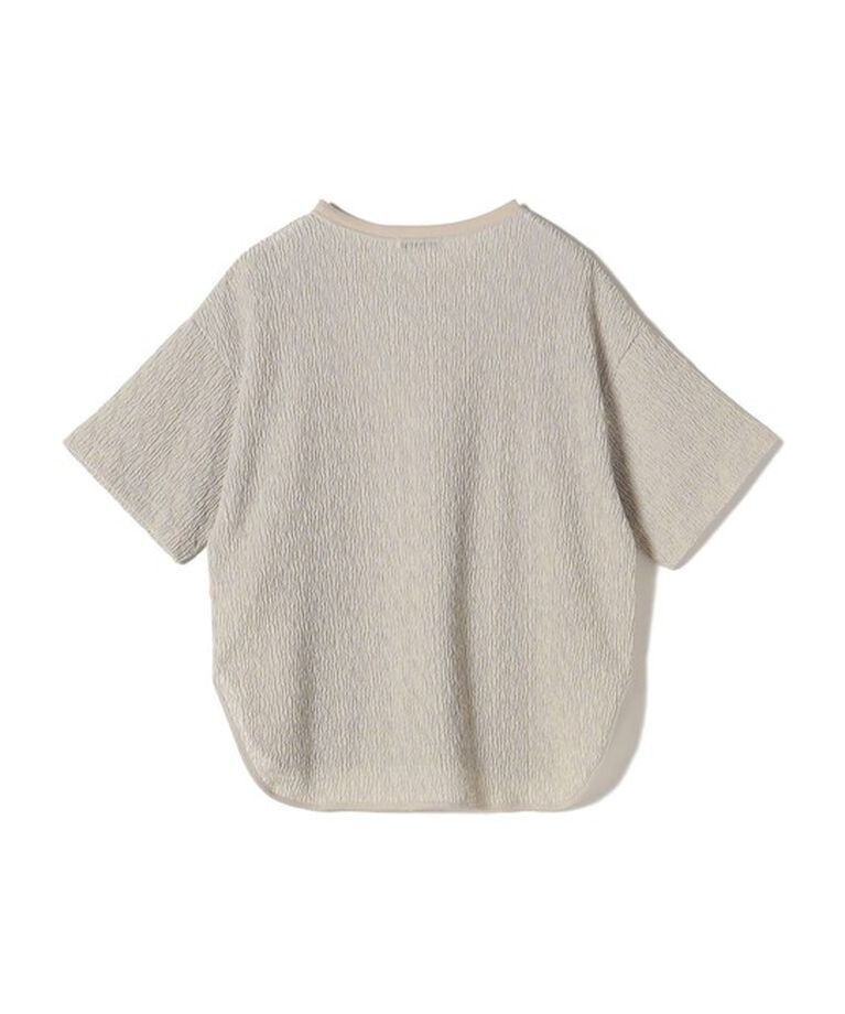 SHIPS for women「《一部追加予約》〈手洗い可能〉ランダム ブルーゼ ショート スリーブ プルオーバー」|Tシャツ・カットソー|