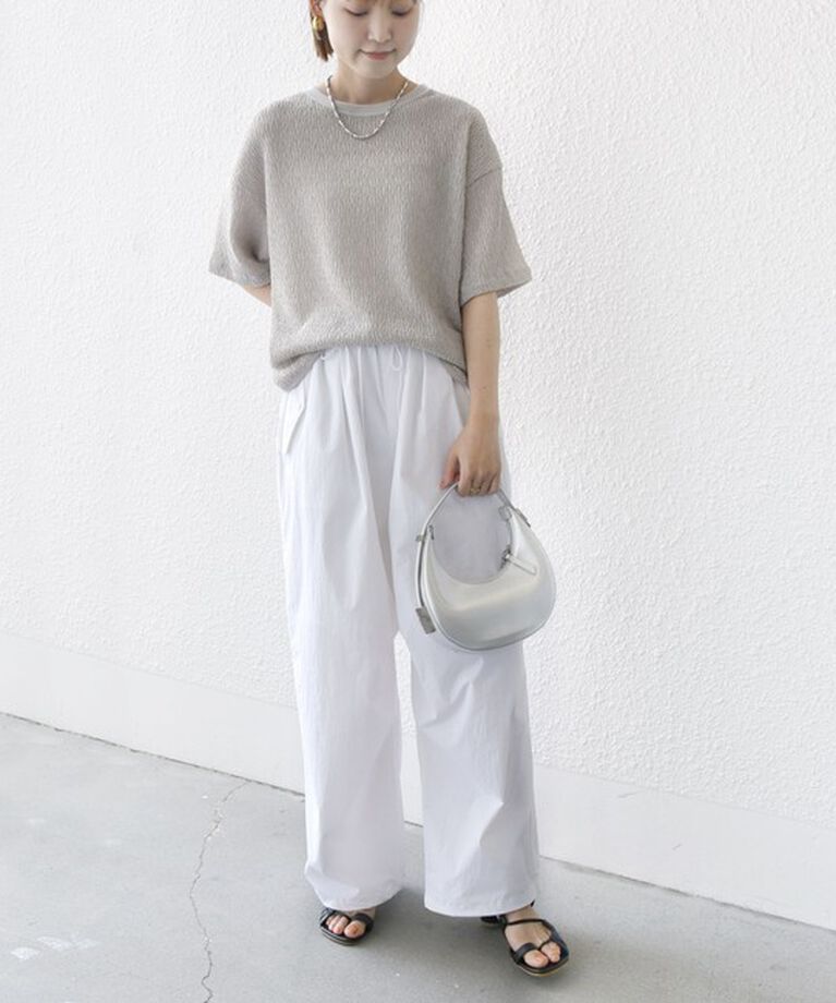 SHIPS for women「《一部追加予約》〈手洗い可能〉ランダム ブルーゼ ショート スリーブ プルオーバー」|Tシャツ・カットソー|