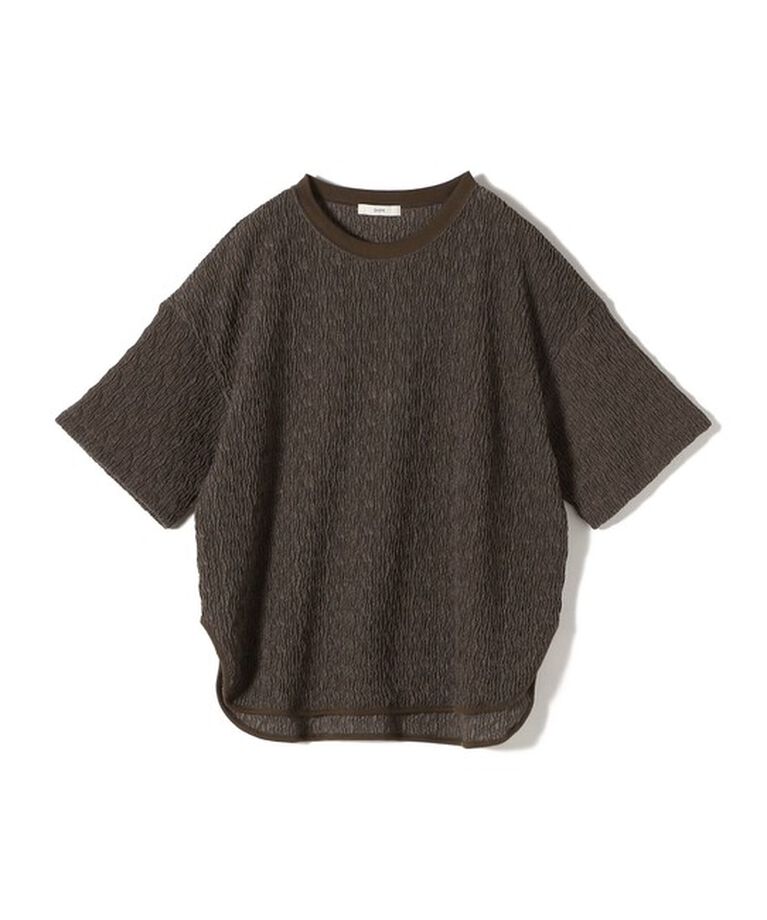 SHIPS for women「《一部追加予約》〈手洗い可能〉ランダム ブルーゼ ショート スリーブ プルオーバー」|Tシャツ・カットソー|