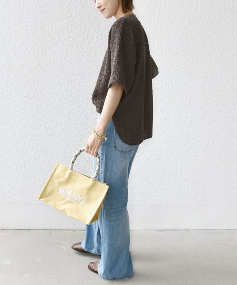 SHIPS for women「《一部追加予約》〈手洗い可能〉ランダム ブルーゼ ショート スリーブ プルオーバー」|Tシャツ・カットソー|