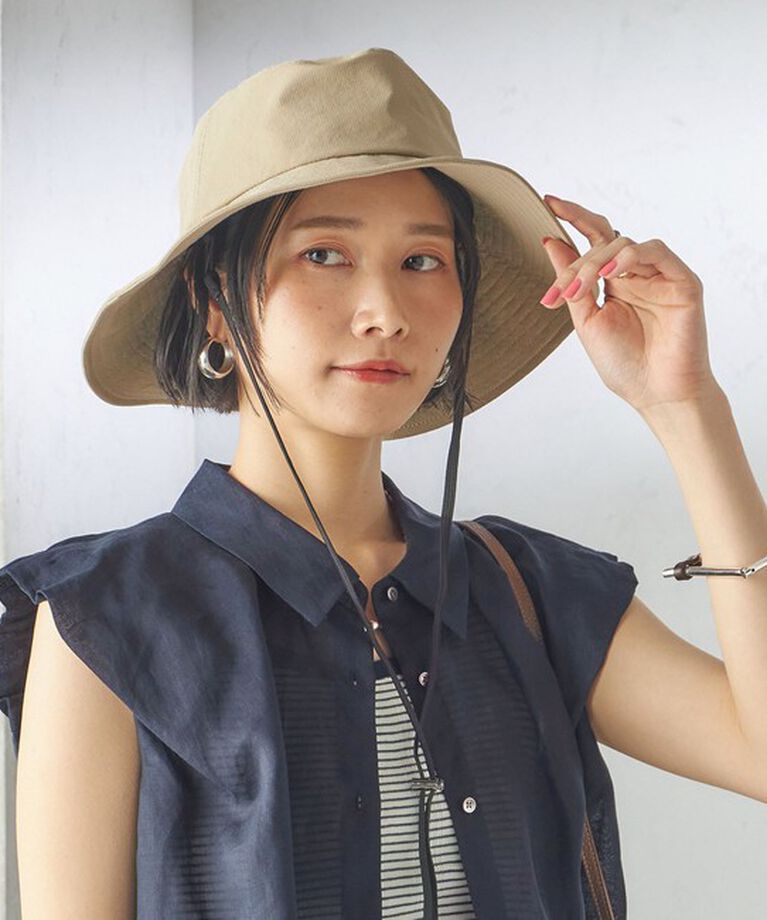 SHIPS for women「Revis.:〈UVカット/撥水〉サファリ ハット」|ハット|