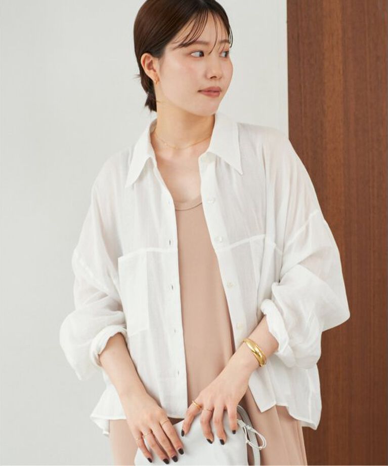 Plage「RAMIE LYOCELL CROPPED シャツ」|シャツ・ブラウス|