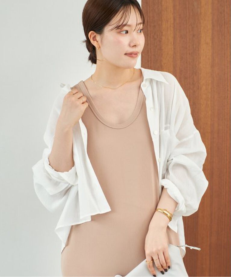 Plage「RAMIE LYOCELL CROPPED シャツ」|シャツ・ブラウス|