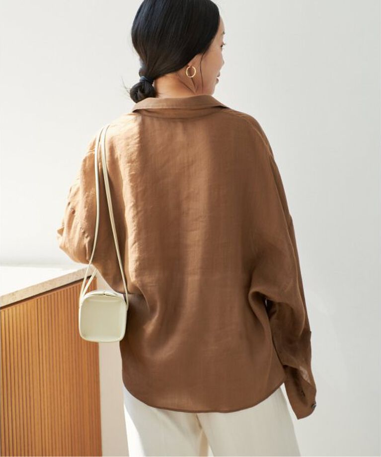 Plage「RAMIE LYOCELL CROPPED シャツ」|シャツ・ブラウス|