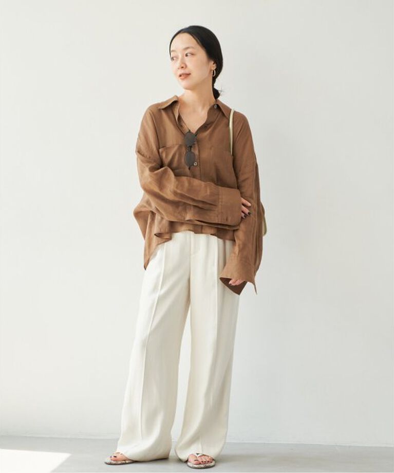 Plage「RAMIE LYOCELL CROPPED シャツ」|シャツ・ブラウス|