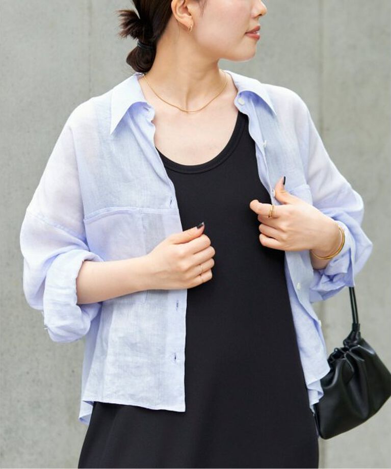 Plage「RAMIE LYOCELL CROPPED シャツ」|シャツ・ブラウス|