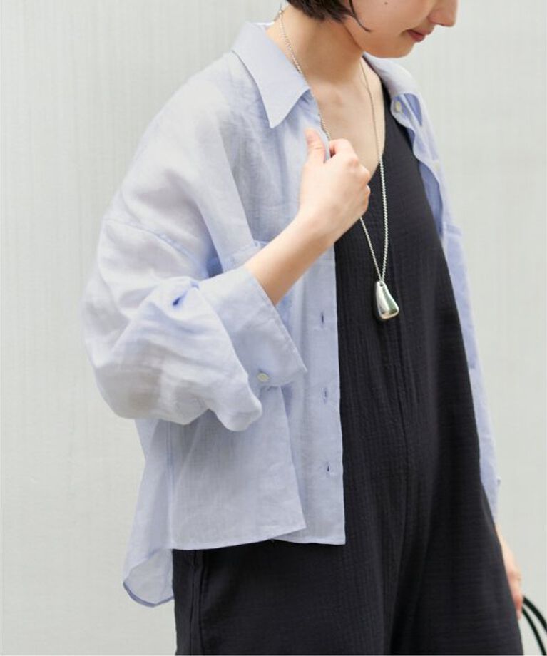 Plage「RAMIE LYOCELL CROPPED シャツ」|シャツ・ブラウス|