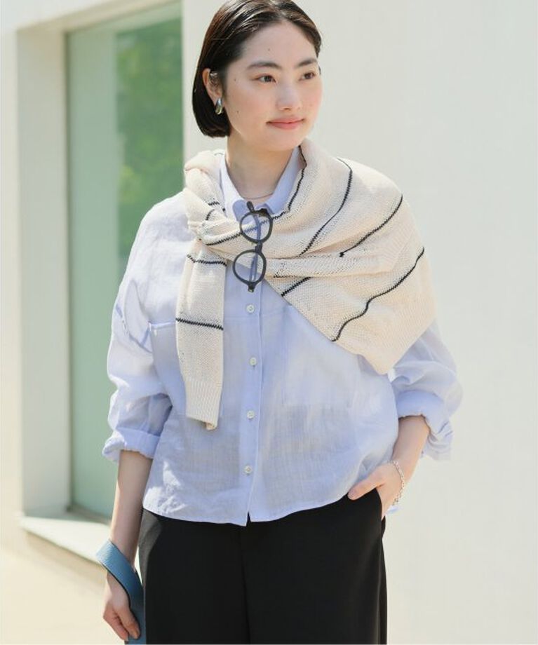 Plage「RAMIE LYOCELL CROPPED シャツ」|シャツ・ブラウス|