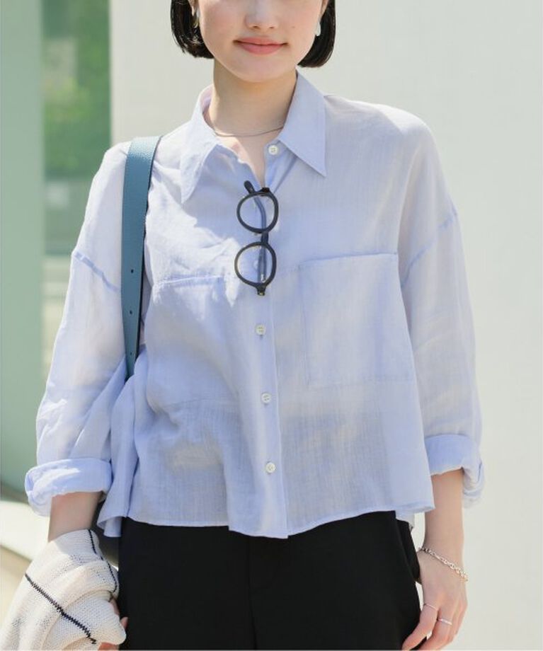 Plage「RAMIE LYOCELL CROPPED シャツ」|シャツ・ブラウス|