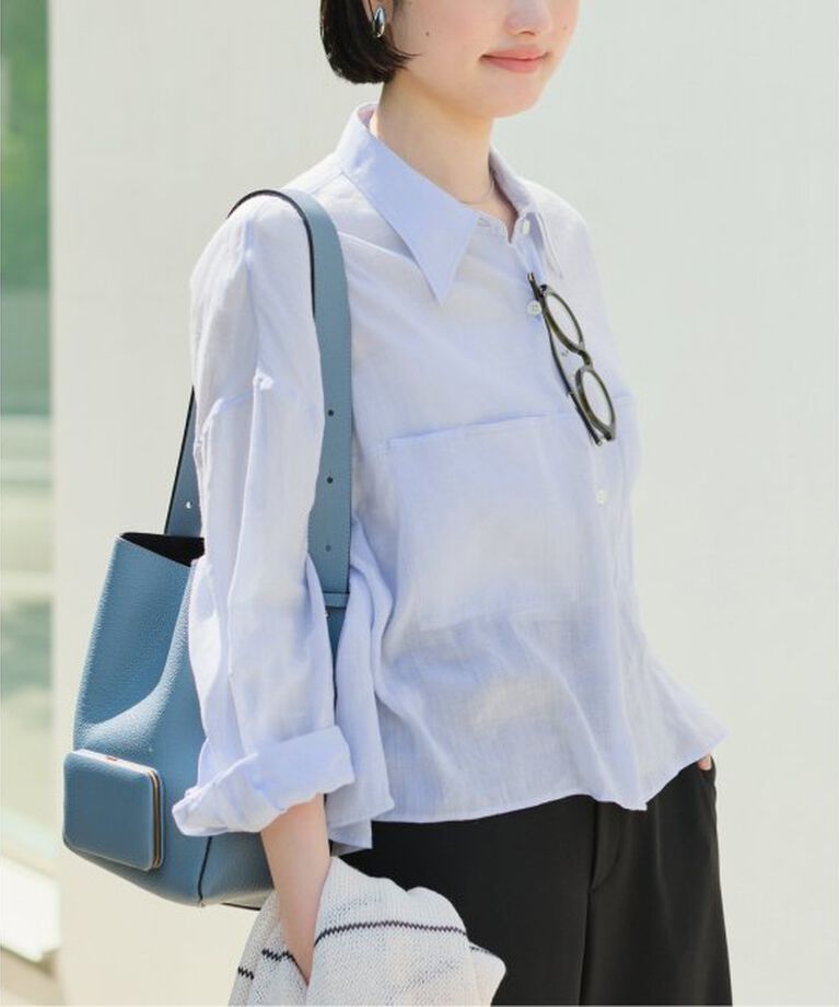 Plage「RAMIE LYOCELL CROPPED シャツ」|シャツ・ブラウス|