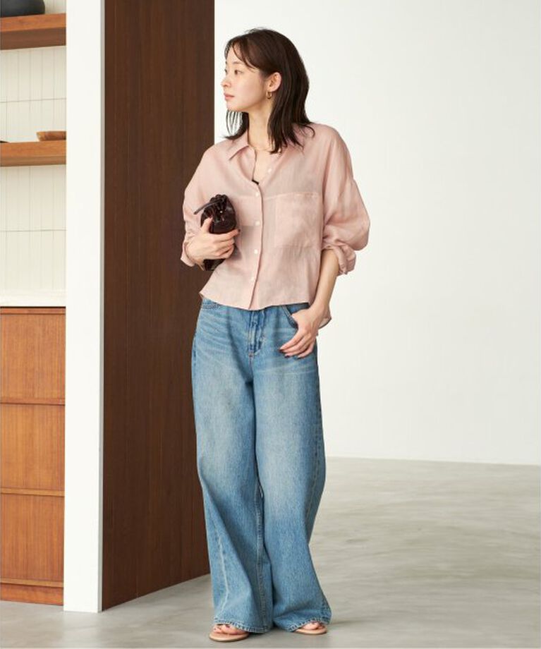 Plage「RAMIE LYOCELL CROPPED シャツ」|シャツ・ブラウス|