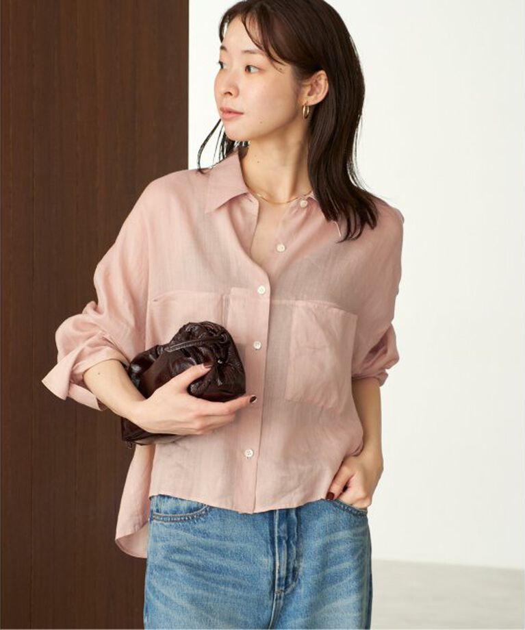 Plage「RAMIE LYOCELL CROPPED シャツ」|シャツ・ブラウス|