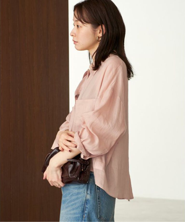 Plage「RAMIE LYOCELL CROPPED シャツ」|シャツ・ブラウス|