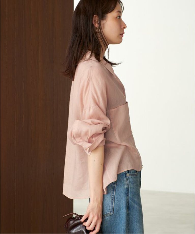 Plage「RAMIE LYOCELL CROPPED シャツ」|シャツ・ブラウス|