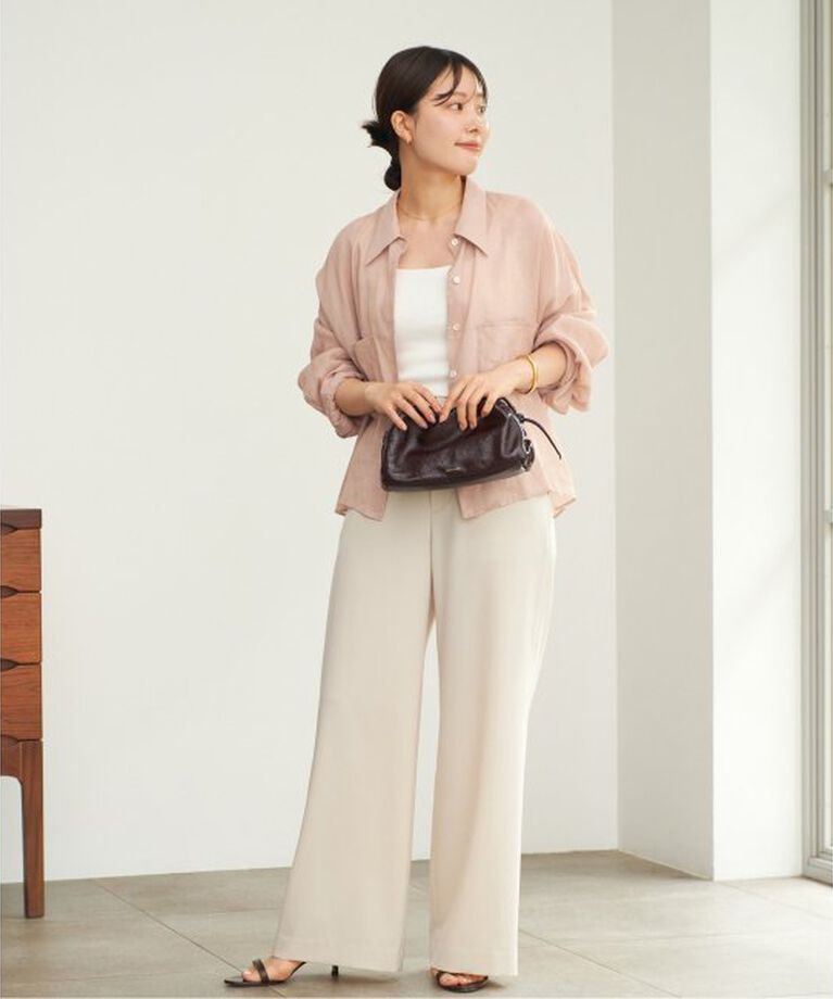 Plage「RAMIE LYOCELL CROPPED シャツ」|シャツ・ブラウス|