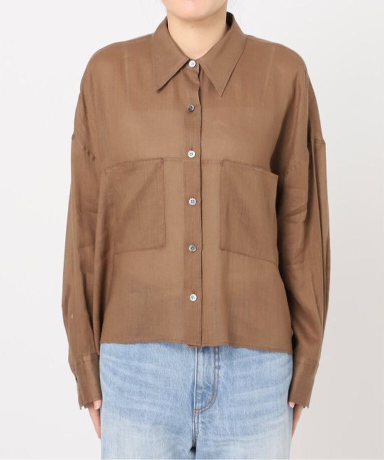 Plage「RAMIE LYOCELL CROPPED シャツ」|シャツ・ブラウス|
