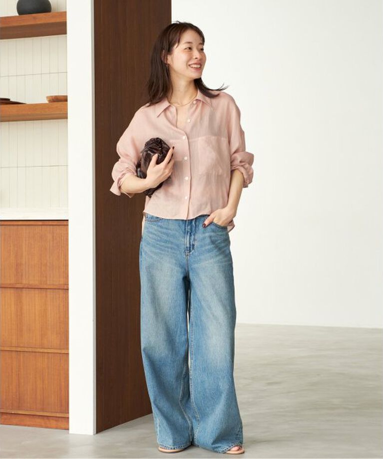 Plage「RAMIE LYOCELL CROPPED シャツ」|シャツ・ブラウス|