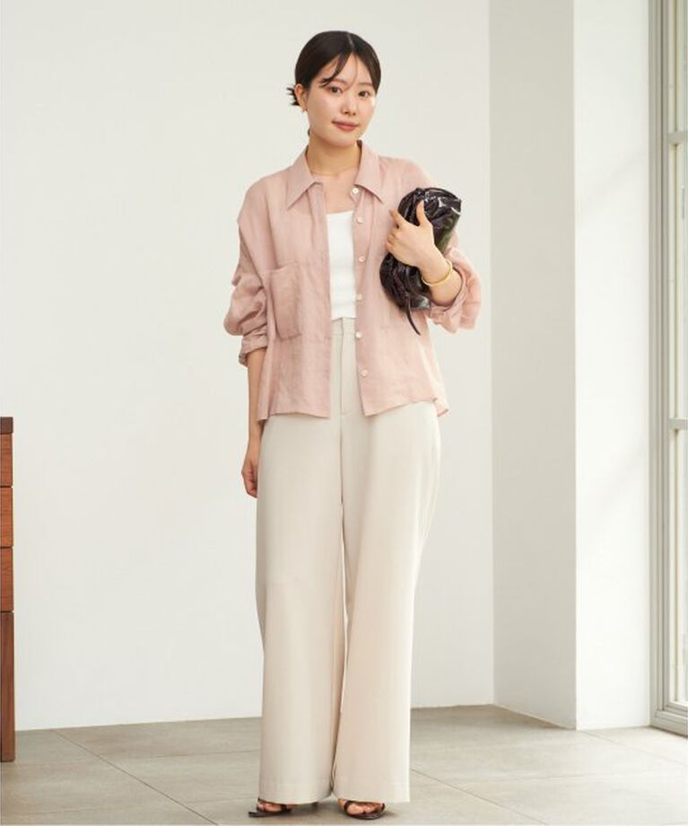 Plage「RAMIE LYOCELL CROPPED シャツ」|シャツ・ブラウス|