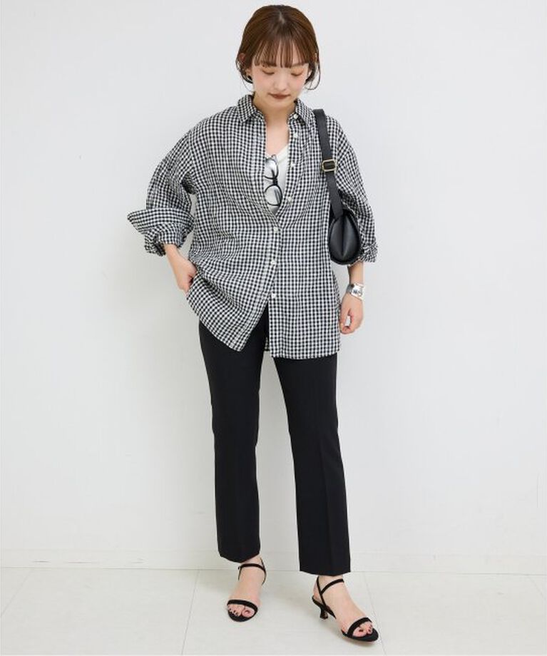 SLOBE IENA「リネンコットンレギュラーシャツ」|シャツ・ブラウス|