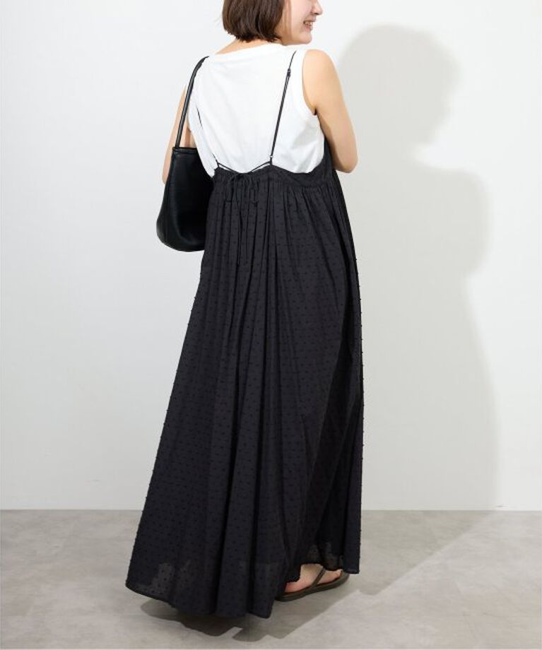 SLOBE IENA「《2枚セット/一部カラーWEB・店舗限定/予約》エアリーギャザーキャミワンピースセット」|ワンピース|