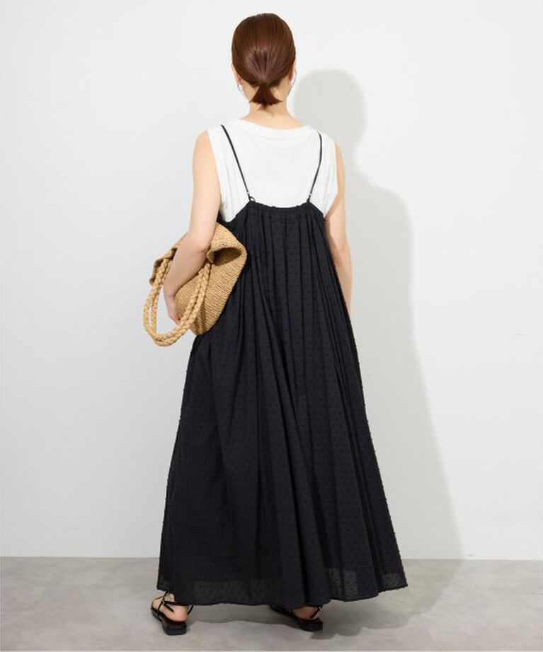 SLOBE IENA「《2枚セット/一部カラーWEB・店舗限定/予約》エアリーギャザーキャミワンピースセット」|ワンピース|