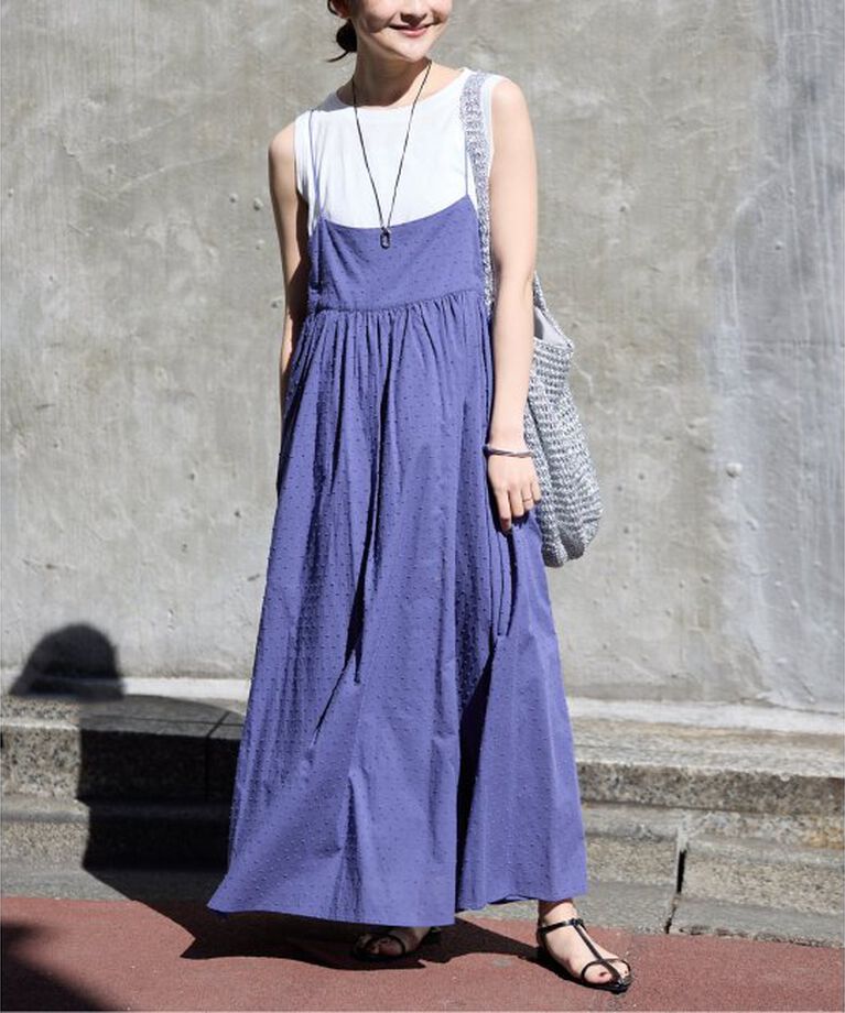 SLOBE IENA「《2枚セット/一部カラーWEB・店舗限定/予約》エアリーギャザーキャミワンピースセット」|ワンピース|