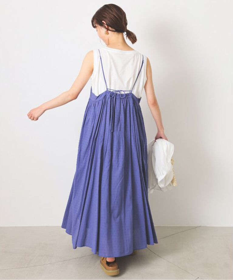 SLOBE IENA「《2枚セット/一部カラーWEB・店舗限定/予約》エアリーギャザーキャミワンピースセット」|ワンピース|