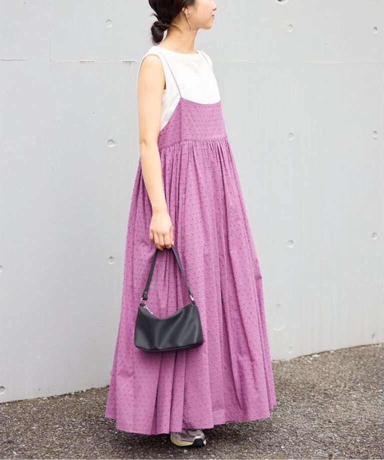 SLOBE IENA「《2枚セット/一部カラーWEB・店舗限定/予約》エアリーギャザーキャミワンピースセット」|ワンピース|