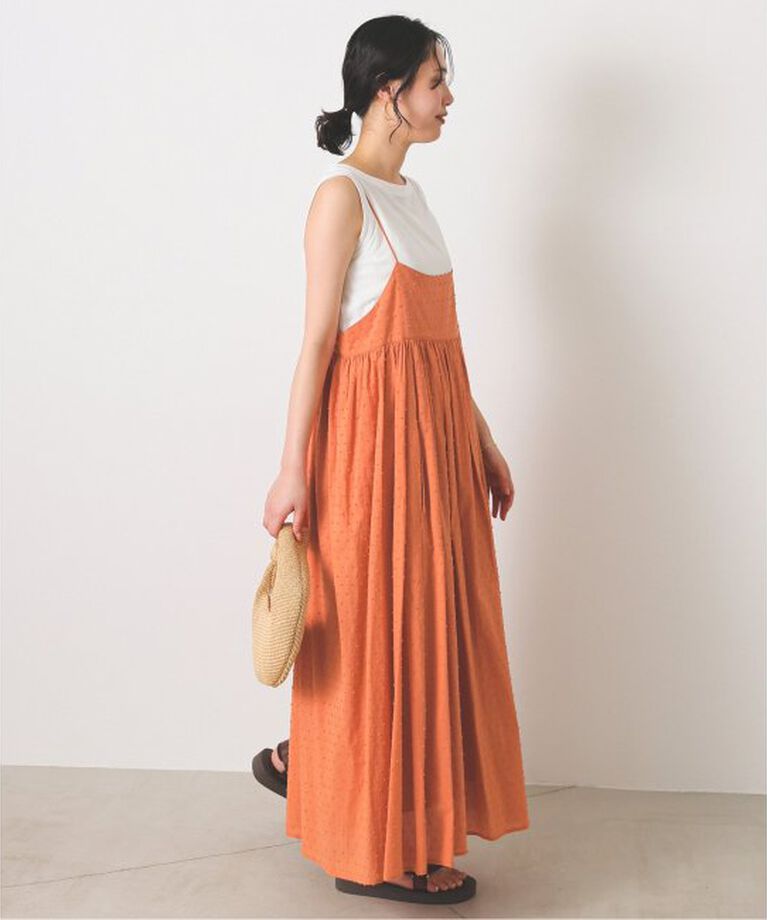 SLOBE IENA「《2枚セット/一部カラーWEB・店舗限定/予約》エアリーギャザーキャミワンピースセット」|ワンピース|