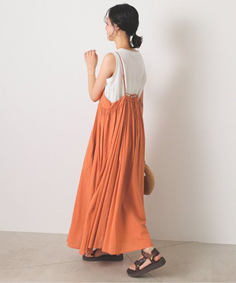 SLOBE IENA「《2枚セット/一部カラーWEB・店舗限定/予約》エアリーギャザーキャミワンピースセット」|ワンピース|
