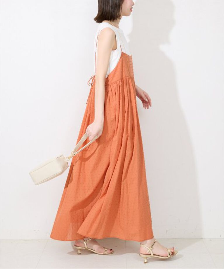SLOBE IENA「《2枚セット/一部カラーWEB・店舗限定/予約》エアリーギャザーキャミワンピースセット」|ワンピース|