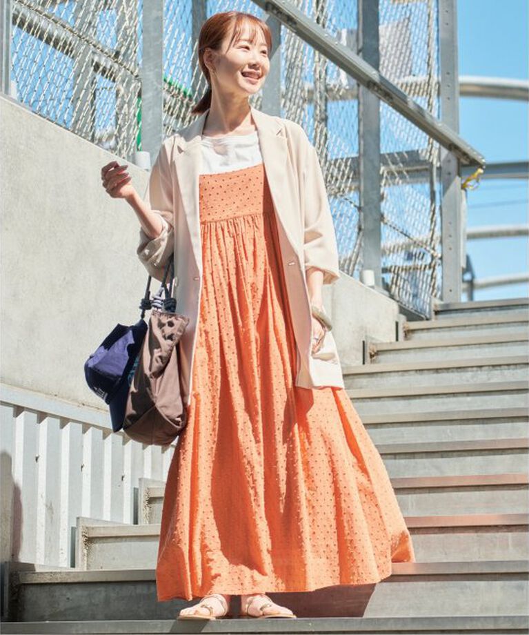 SLOBE IENA「《2枚セット/一部カラーWEB・店舗限定/予約》エアリーギャザーキャミワンピースセット」|ワンピース|