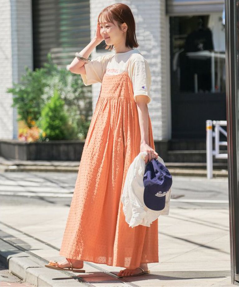 SLOBE IENA「《2枚セット/一部カラーWEB・店舗限定/予約》エアリーギャザーキャミワンピースセット」|ワンピース|