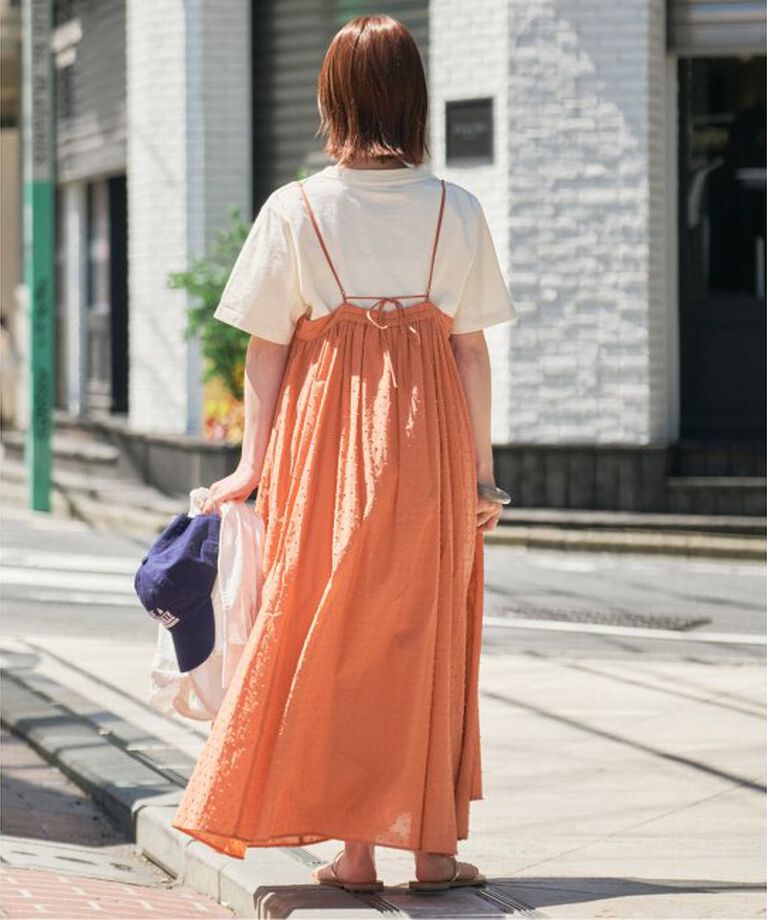 SLOBE IENA「《2枚セット/一部カラーWEB・店舗限定/予約》エアリーギャザーキャミワンピースセット」|ワンピース|