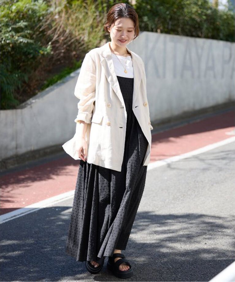 SLOBE IENA「《2枚セット/一部カラーWEB・店舗限定/予約》エアリーギャザーキャミワンピースセット」|ワンピース|