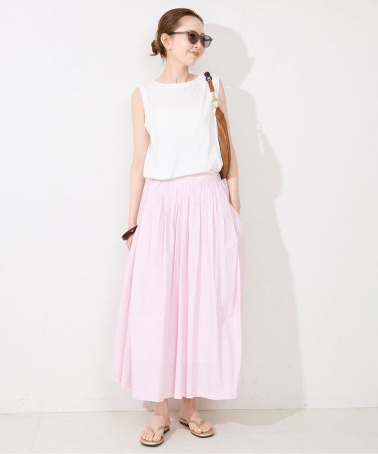SLOBE IENA「《2枚セット/一部カラーWEB・店舗限定/予約》エアリーギャザーキャミワンピースセット」|ワンピース|