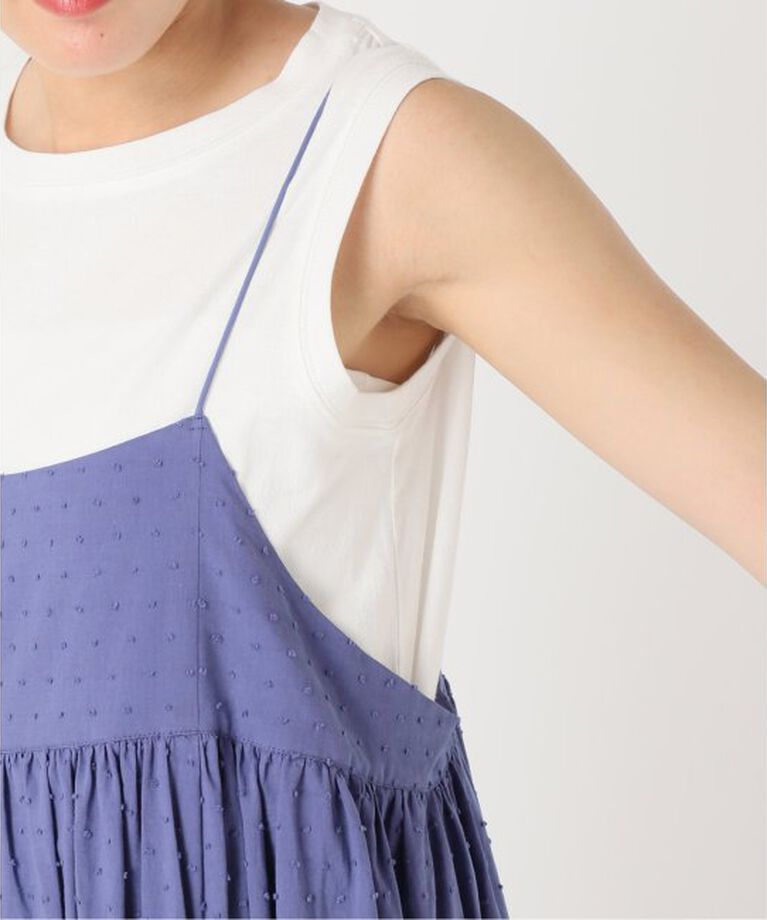 SLOBE IENA「《2枚セット/一部カラーWEB・店舗限定/予約》エアリーギャザーキャミワンピースセット」|ワンピース|
