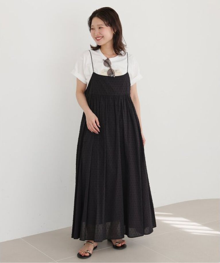 SLOBE IENA「《2枚セット/一部カラーWEB・店舗限定/予約》エアリーギャザーキャミワンピースセット」|ワンピース|