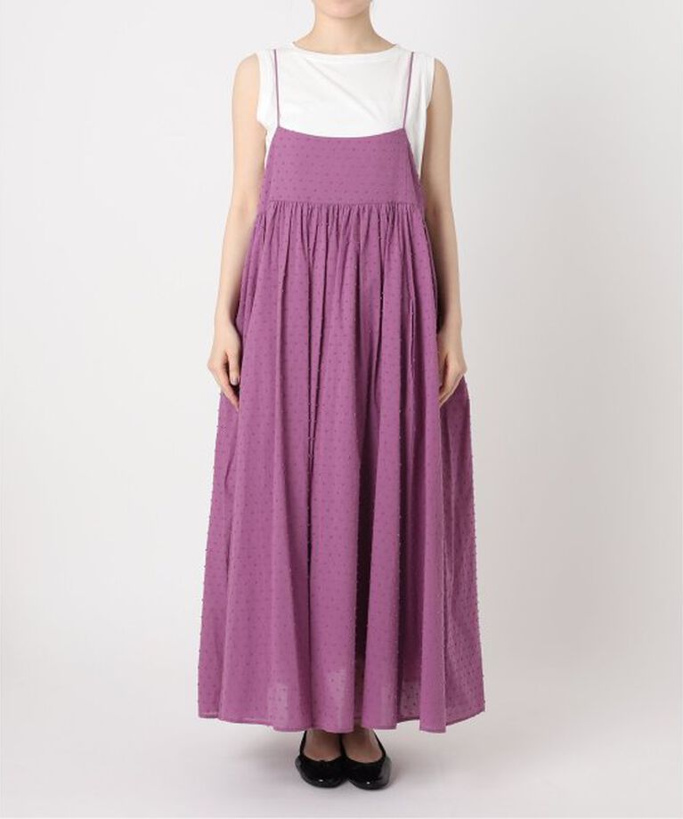 SLOBE IENA「《2枚セット/一部カラーWEB・店舗限定/予約》エアリーギャザーキャミワンピースセット」|ワンピース|