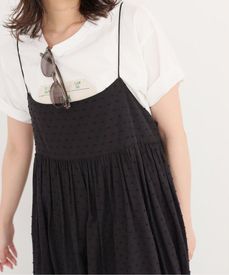 SLOBE IENA「《2枚セット/一部カラーWEB・店舗限定/予約》エアリーギャザーキャミワンピースセット」|ワンピース|