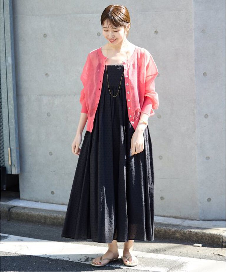 SLOBE IENA「《2枚セット/一部カラーWEB・店舗限定/予約》エアリーギャザーキャミワンピースセット」|ワンピース|