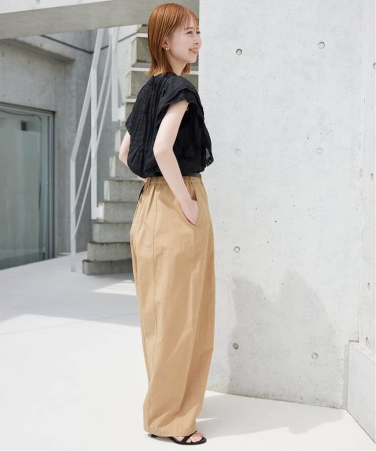 SLOBE IENA「《追加》ラミーフリルピンタックブラウス」|シャツ・ブラウス|