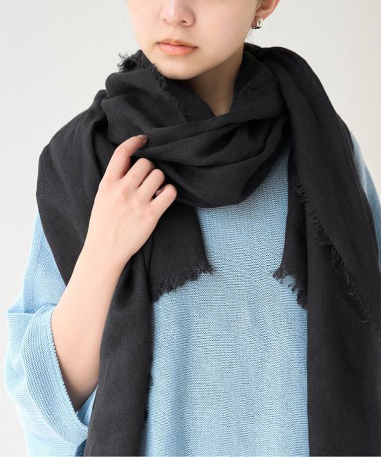 IENA「NIMNIMDUAI/ニムニムデュアイ THICK LINEN リネンストール」|ストール|
